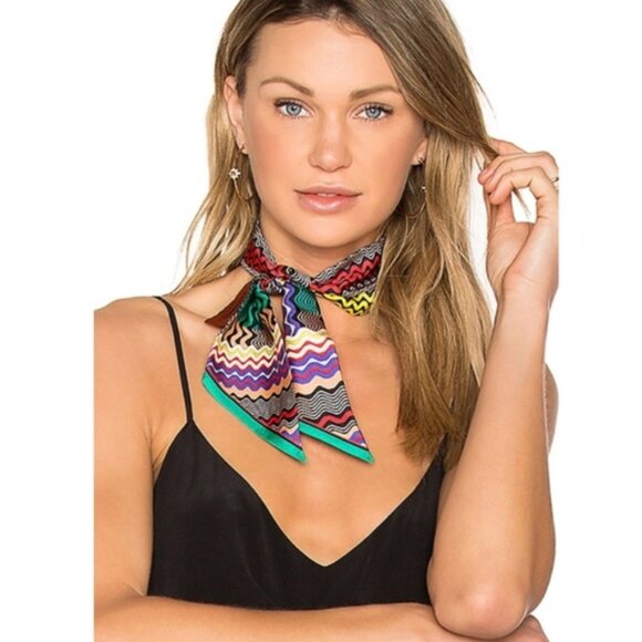 Missoni Printed Silk-Twill Scarf - Picture 2 of 7